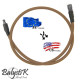 Balystik adapter EU - US 8mm DE braided line for HPA regulator - 