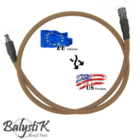 Balystik adapter EU - US 8mm DE braided line for HPA regulator - 