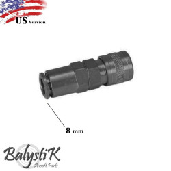 BalystiK coupleur femelle avec entrée macroflex 8mm US - 