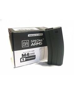 Specna Arms Chargeur M4 Polymère Midcap 120 billes Noir pack de 5 -  2