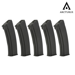 ARCTURUS AK74 Bakelite 30/135Rds Variable-Cap EMM Magazine X5 - Black - 