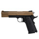 Cybergun Colt 1911 Ported Gas (Tan Slide, Black Lower) - 