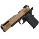 Cybergun Colt 1911 Ported Gas (Tan Slide, Black Lower) - 