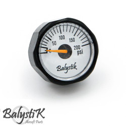 Balystik 200 PSI micro gauge for HPA regulator - 
