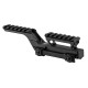 BO manufacture Offset rail for Red dot - Black - 