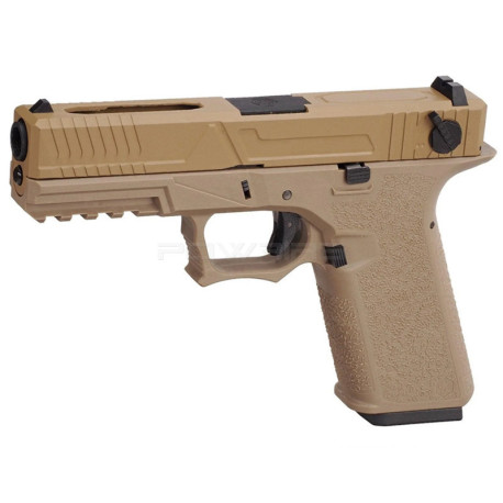 AW Custom VX8300 mod3 Gas Blowback Airsoft Pistol tan - 