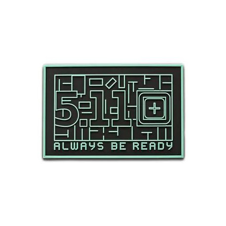 5.11 OVERWATCH Velcro Patch - Black / Blue - 