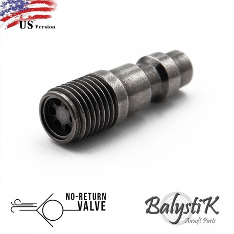 BalystiK HPA no return valve male fitting for GBB magazine US Version